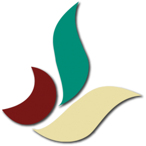 laurel logo with drop shadow effect
