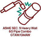 LTI offers ASME SEC 9 Heavy Wall 6G Pipe Combo GTAW/GMAW