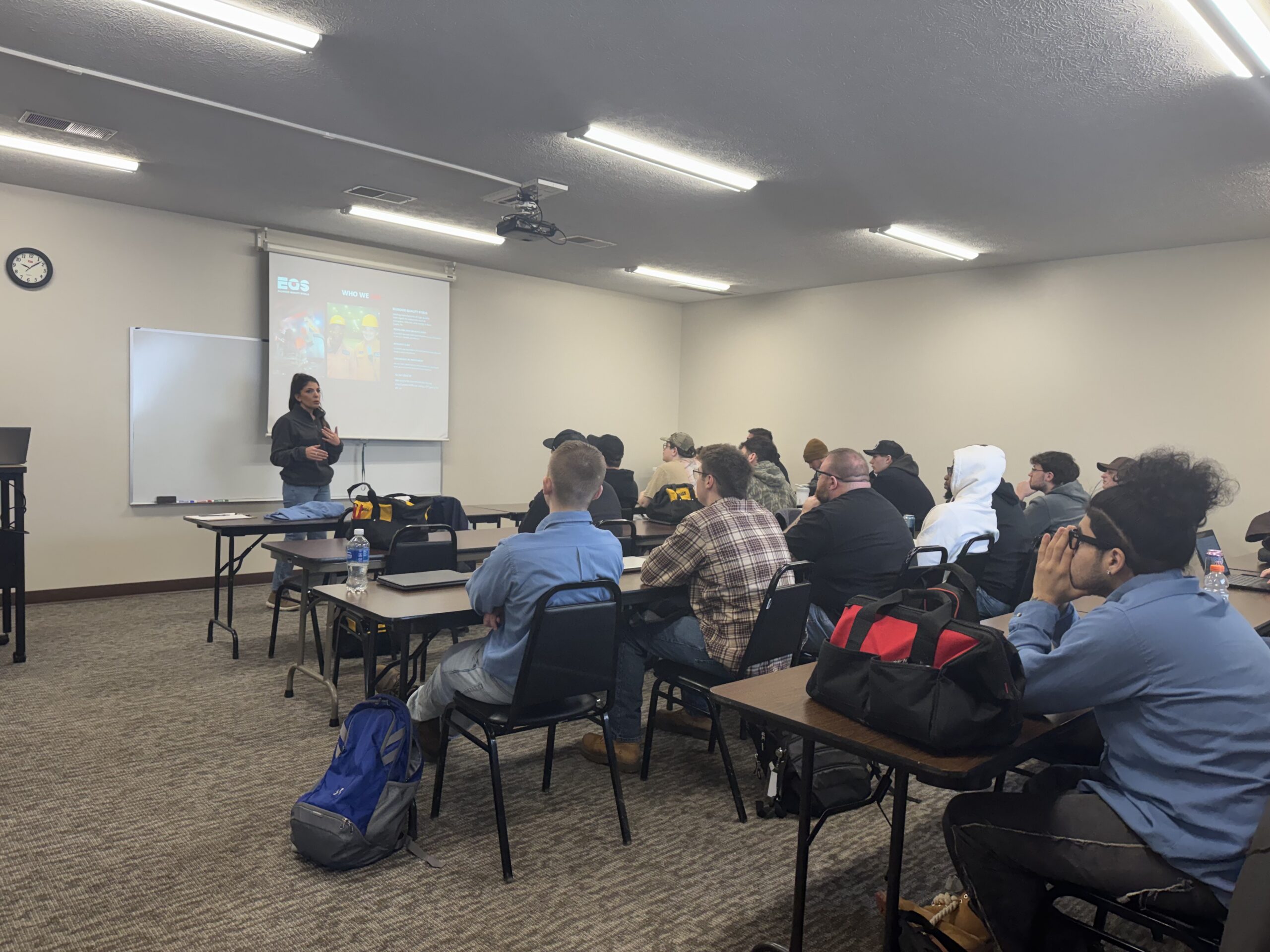Elwood Group visits Laurel Technical Institute in Hermitage to present to students and speak about employment